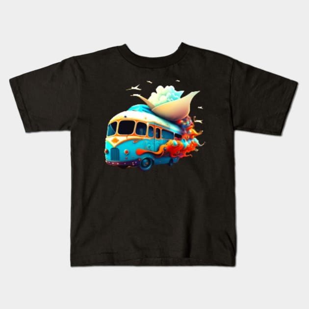 Magic Transport - bus Kids T-Shirt by Clouth Clothing 